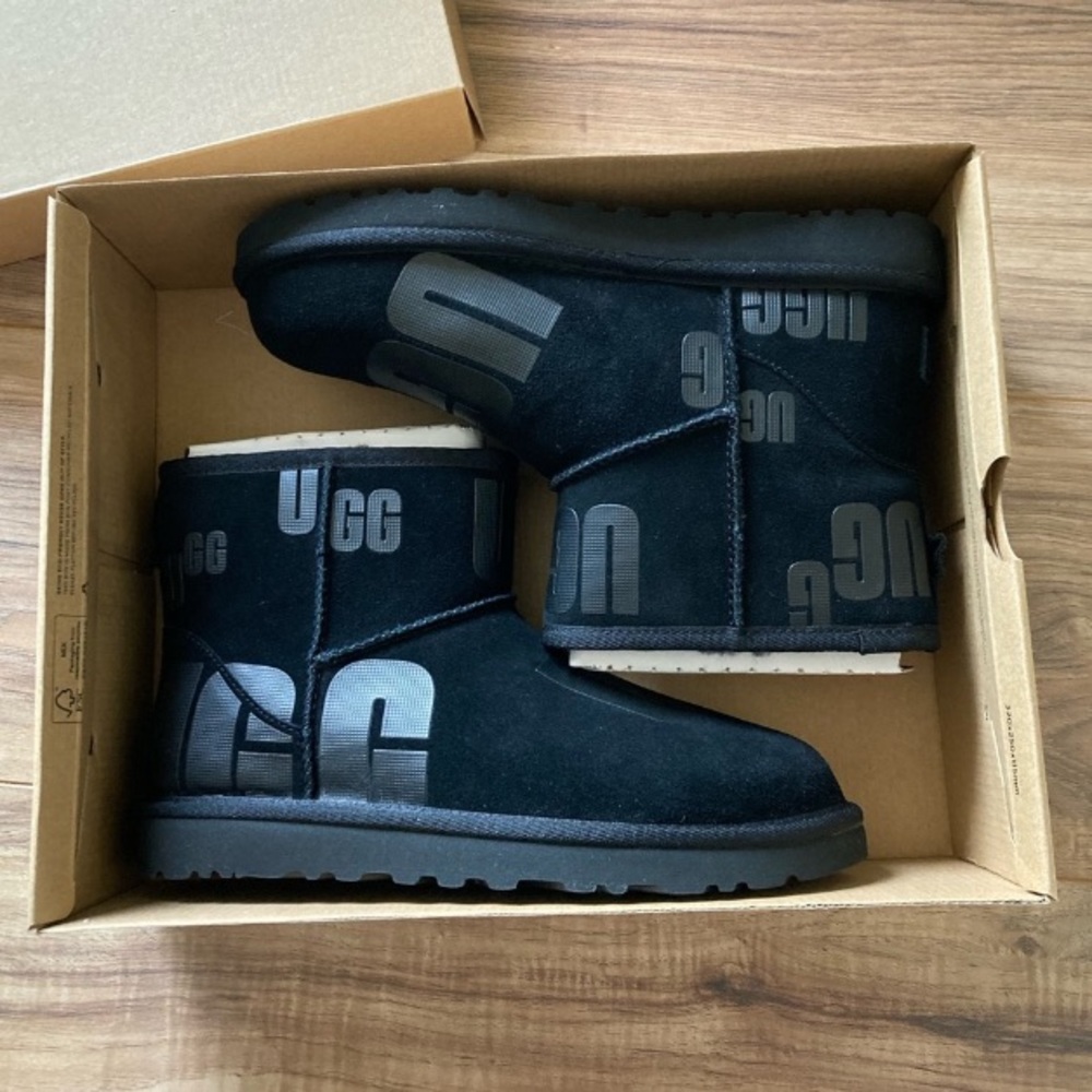 UGG Black Classic Mini Boots
